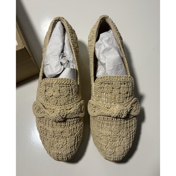Dolce Vita Jaka Natural Platform Shoes New/Box Sz 10 Boho Chunky Heel Weave - Picture 8 of 13